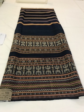  <em>Sarong</em>. Cotton, 23 13/16 × 63 3/4 in. (60.5 × 162 cm). Brooklyn Museum, Dick S. Ramsay Fund, 45.183.43. Creative Commons-BY (Photo: , CUR.45.183.43_view.jpg)