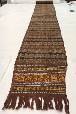  <em>Belt</em>. Cotton, 16 9/16 × 99 5/8 in. (42 × 253 cm). Brooklyn Museum, Dick S. Ramsay Fund, 45.183.96. Creative Commons-BY (Photo: , CUR.45.183.96_overall.jpg)