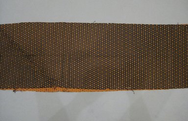 Unknown. <em>Textile Fragment</em>, 1880–1889. Silk, c: 8 1/2 x 117 in. (21.6 x 297.2 cm). Brooklyn Museum, Anonymous gift, 45.34.4c (Photo: Brooklyn Museum, CUR.45.34.4c_detail2.jpg)