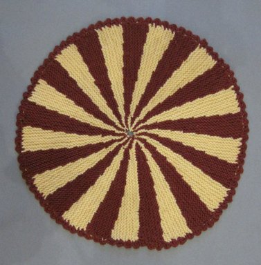American. <em>Table Mats</em>, 20th century. Cotton, a: 13 in. (33 cm). Brooklyn Museum, Gift of Eleanor Curnow, 46.30.83a-I. Creative Commons-BY (Photo: Brooklyn Museum, CUR.46.30.83d.jpg)