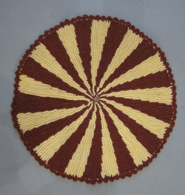 American. <em>Table Mats</em>, 20th century. Cotton, a: 13 in. (33 cm). Brooklyn Museum, Gift of Eleanor Curnow, 46.30.83a-I. Creative Commons-BY (Photo: Brooklyn Museum, CUR.46.30.83f.jpg)