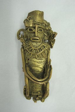  <em>Hollow Figurine</em>. Gold, 1 3/8 x 3 1/8 in. (3.5 x 8 cm). Brooklyn Museum, By exchange, 47.115.2. Creative Commons-BY (Photo: Brooklyn Museum, CUR.47.115.2.jpg)