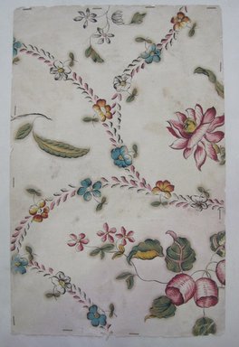  <em>Design Drawing</em>, late 18th century. Paint and/or ink on paper, 7 x 11 in. (17.8 x 27.9 cm). Brooklyn Museum, Museum Collection Fund, 47.189.17 (Photo: Brooklyn Museum, CUR.47.189.17.jpg)