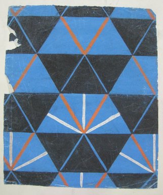  <em>Design Drawing</em>, 19th century. Paint on paper, 7 x 8 1/4 in. (17.8 x 21 cm). Brooklyn Museum, Museum Collection Fund, 47.189.25 (Photo: Brooklyn Museum, CUR.47.189.25.jpg)