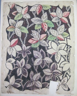  <em>Design Drawing</em>, 19th century. Pencil and paint on paper, 10 1/4 x 13 1/4 in. (26 x 33.7 cm). Brooklyn Museum, Museum Collection Fund, 47.189.31 (Photo: Brooklyn Museum, CUR.47.189.31.jpg)