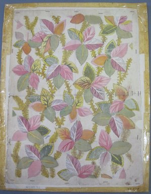  <em>Design Drawing</em>, 19th century. Pencil and paint on paper, 10 x 13 in. (25.4 x 33 cm). Brooklyn Museum, Museum Collection Fund, 47.189.32 (Photo: Brooklyn Museum, CUR.47.189.32.jpg)
