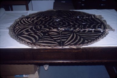 Samoan. <em>Tapa (Siapo)</em>, late 19th-mid 20th century. Barkcloth, pigment, 42 1/8 in. (107 cm). Brooklyn Museum, Gift of Jeremiah Rutger Van Brunt in memory of Carrie and Jessie Van Brunt, 47.214.1. Creative Commons-BY (Photo: Brooklyn Museum, CUR.47.214.1_view1.jpg)