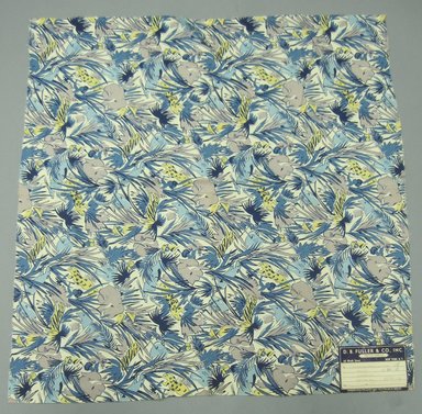 Elizabeth Merry. <em>Textile</em>, 1947. Printed cotton twill, 34 1/2 x 35 in. (87.6 x 88.9 cm). Brooklyn Museum, Gift of D. B. Fuller and Co. Inc., 47.38.15 (Photo: Brooklyn Museum, CUR.47.38.15.jpg)