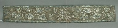 American. <em>Silver Strip</em>, 18th century (?). Silver, 4 5/16 x 27 13/16 in. (11 x 70.7 cm). Brooklyn Museum, Gift of Mr. and Mrs. William Baum, 47.42.1. Creative Commons-BY (Photo: Brooklyn Museum, CUR.47.42.1.jpg)