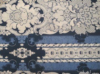 <em>Pair of Curtain Panels</em>, early 20th century. wool and silk
, a: 115 x 119 in. (292.1 x 302.3 cm). Brooklyn Museum, Gift of Mrs. William Sterling Peters, 48.207.273a-b (Photo: Brooklyn Museum, CUR.48.207.273b_detail.jpg)