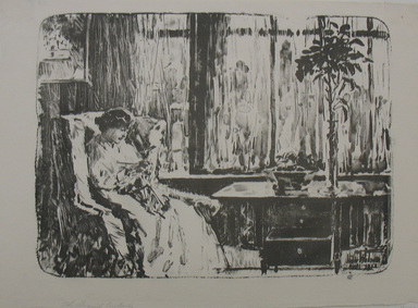 Frederick Childe Hassam (American, 1859–1935). <em>The Broad Curtain</em>. Lithograph Brooklyn Museum, By exchange, 48.209.1 (Photo: Brooklyn Museum, CUR.48.209.1.jpg)