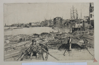 James Abbott McNeill Whistler (American, 1834–1903). <em>The Pool</em>, 1859. Etching on paper, Image: 5 7/16 x 8 5/16 in. (13.8 x 21.1 cm). Brooklyn Museum, By exchange, 48.209.4 (Photo: Brooklyn Museum, CUR.48.209.4.jpg)