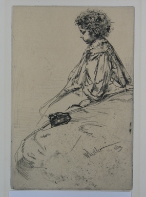 James Abbott McNeill Whistler (American, 1834–1903). <em>Bibi Lalouette</em>, 1859. Etching, Sheet: 12 1/4 x 8 in. (31.1 x 20.3 cm). Brooklyn Museum, By exchange, 48.209.5 (Photo: Brooklyn Museum, CUR.48.209.5.jpg)