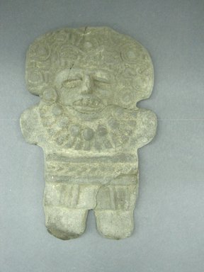 Zapotec. <em>Figurine</em>, 100-600. Ceramic, 6 7/8 x 4 7/16 in. (17.5 x 11.3 cm). Brooklyn Museum, By exchange, 48.22.23. Creative Commons-BY (Photo: Brooklyn Museum, CUR.48.22.23_view1.jpg)