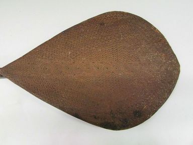 Possibly Austral Islander. <em>Paddle</em>. Wood Brooklyn Museum, Henry L. Batterman Fund and the Frank Sherman Benson Fund, 50.67.162. Creative Commons-BY (Photo: Brooklyn Museum, CUR.50.67.162_detail1.jpg)