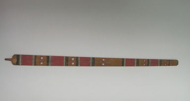 Hochunk. <em>Painted Pipe Stem</em>, early 19th century. Wood, pigment, 24 in. (61 cm). Brooklyn Museum, Henry L. Batterman Fund and the Frank Sherman Benson Fund, 50.67.73. Creative Commons-BY (Photo: , CUR.50.67.73_front.jpg)