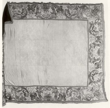  <em>Textile</em>, 18th–19th century. Silk and cotton, 95 x 113 in. (241.3 x 287 cm). Brooklyn Museum, Gift of Susan D. Bliss, 51.248.10. Creative Commons-BY (Photo: Brooklyn Museum, CUR.51.248.10_bw.jpg)