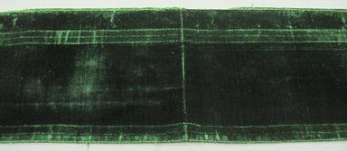  <em>Textile</em>, 19th century. Cut silk velvet
, 14 x 56 1/2 in. (35.6 x 143.5 cm). Brooklyn Museum, Gift of Susan D. Bliss, 51.248.21. Creative Commons-BY (Photo: Brooklyn Museum, CUR.51.248.21.jpg)