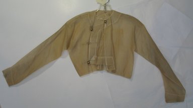  <em>Small Jacket</em>, 19th century. Guaze, 50 x 13 3/4 in. (127 x 35 cm). Brooklyn Museum, Gift of Carolyn Schnurer, 52.62.A.45. Creative Commons-BY (Photo: Brooklyn Museum, CUR.52.62.A.45.jpg)