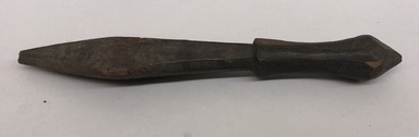  <em>Club</em>, 20th century. Wood, 4 × 2 1/2 × 17 1/2 in. (10.2 × 6.4 × 44.5 cm). Brooklyn Museum, Gift of Anthony de Soiza, 52.99. Creative Commons-BY (Photo: Brooklyn Museum, CUR.52.99_view01.jpg)