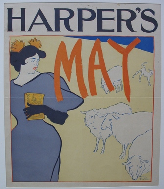 Edward Penfield (American, 1866–1925). <em>Harper's Poster - May 1895</em>, 1895. Lithograph on wove paper, Sheet: 16 3/4 x 13 3/8 in. (42.5 x 34 cm). Brooklyn Museum, Dick S. Ramsay Fund, 53.167.11 (Photo: Brooklyn Museum, CUR.53.167.11.jpg)