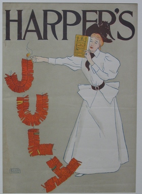 Edward Penfield (American, 1866-1925). <em>Harper's Poster, July 1894</em>, 1894. Lithograph on wove paper, Sheet: 18 x 12 5/8 in. (45.7 x 32 cm). Brooklyn Museum, Dick S. Ramsay Fund, 53.167.34 (Photo: Brooklyn Museum, CUR.53.167.34.jpg)