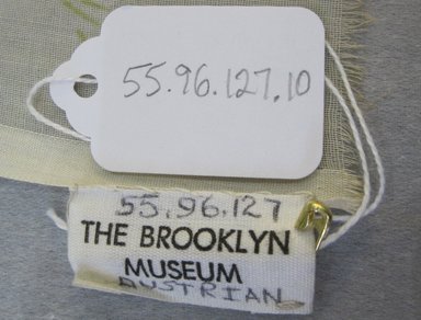 Wiener Werkstätte (Austrian, 1903-1932). <em>Textile Fragment</em>, ca.1925. Cotton voile, 18 x 49 in. (45.7 x 124.5 cm). Brooklyn Museum, Gift of Adelaide Goan, 55.96.127.10 (Photo: Brooklyn Museum, CUR.55.96.127.10_documentation.jpg)