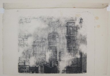 James Naumberg Rosenberg (American, 1874-1970). <em>The City</em>, 1919. Lithograph, Sheet: 11 3/16 x 16 1/4in. (28.4 x 41.3cm). Brooklyn Museum, Gift of the artist, 57.6.3 (Photo: Brooklyn Museum, CUR.57.6.3.jpg)
