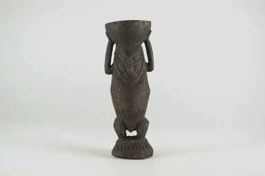  <em>Mortar</em>, 20th century. Wood, 2 9/16 x 2 3/8 x 7 1/2 in. (6.5 x 6 x 19 cm). Brooklyn Museum, Museum Collection Fund, 60.52.2. Creative Commons-BY (Photo: Brooklyn Museum, CUR.60.52.2_front_PS5.jpg)