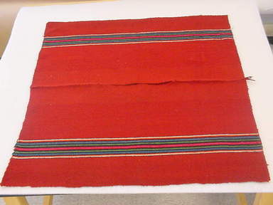  <em>Poncho</em>, 19th century?. Wool, 19 7/8 x 35 5/8 in. (50.5 x 90.5 cm). Brooklyn Museum, Gift of the International Business Machine Corporation, 60.87.29. Creative Commons-BY (Photo: Brooklyn Museum, CUR.60.87.29.jpg)