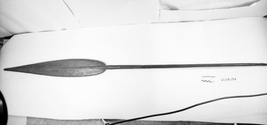 Possibly Maori. <em>4 Paddles</em>. Wood, .1: 67 1/8 in. (170.5 cm). Brooklyn Museum, Gift of Lillian M. Oakman, 61.119.13.1-.4. Creative Commons-BY (Photo: Brooklyn Museum, CUR.61.119.13.1_bw.jpg)