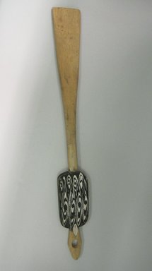  <em>Sago Stirrer</em>, mid-20th century. Wood, pigment, 34 x 4 1/4 in. (86.4 x 10.8 cm). Brooklyn Museum, Gift of Stanley Ross, 62.55.22. Creative Commons-BY (Photo: Brooklyn Museum, CUR.62.55.22_overall.jpg)