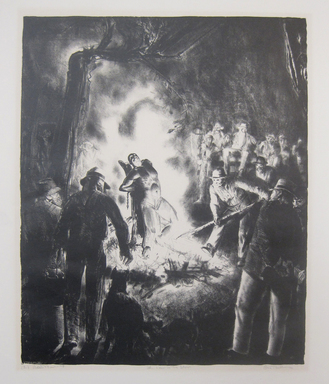 George Wesley Bellows (American, 1882–1925). <em>The Law is Too Slow</em>, 1923. Lithograph on wove paper, Image: 17 11/16 x 14 9/16 in. (45 x 37 cm). Brooklyn Museum, Gift of Chester Dale, 63.155.17. © artist or artist's estate (Photo: Brooklyn Museum, CUR.63.155.17.jpg)