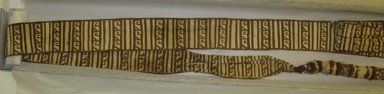Chancay. <em>Belt or Band</em>, 1000-1532. Cotton, camelid fiber, (weft) 2 3/16 x (warp with fringe) 114 15/16 in. (5.5 x 292 cm). Brooklyn Museum, Gift of Jack Lenor Larsen, 63.81.5. Creative Commons-BY (Photo: Brooklyn Museum, CUR.63.81.5.jpg)