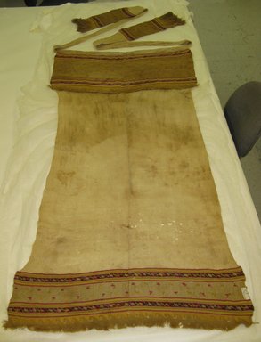 Chimú. <em>Loincloth</em>, 1000-1532. Cotton, camelid fiber, 37 1/2 x 74 in. without ties (95.2 x 188 cm). Brooklyn Museum, Gift of Jack Lenor Larsen, 63.81.9. Creative Commons-BY (Photo: Brooklyn Museum, CUR.63.81.9.jpg)
