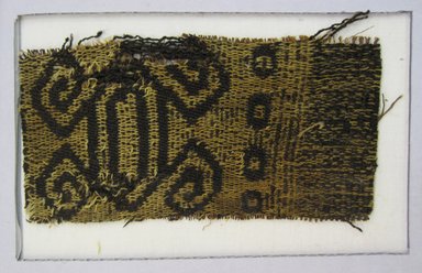  <em>Textile Fragment, undetermined</em>. Camelid fiber, 3 × 5 1/2 in. (7.6 × 14 cm). Brooklyn Museum, Gift of Adelaide Goan, 64.114.158 (Photo: , CUR.64.114.158_view01.jpg)