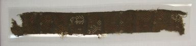 Chancay. <em>Belt, Fragment or Textile Fragment, undetermined</em>, 1000–1532. Cotton, camelid fiber, 13 3/8 x 1 9/16 in. (34.0 x 4.0 cm). Brooklyn Museum, Gift of Adelaide Goan, 64.114.160 (Photo: , CUR.64.114.160_view01.jpg)