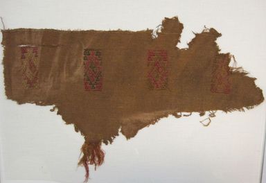 Chimú. <em>Textile Fragment, undetermined</em>, 1000-1532. Cotton, 14 15/16 x 9 13/16 in. (38.0 x 25.0 cm). Brooklyn Museum, Gift of Adelaide Goan, 64.114.188 (Photo: , CUR.64.114.188_view01.jpg)