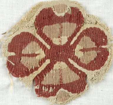 Coptic. <em>Rosette</em>, 5th-7th century C.E. Flax, wool, 3 1/8 x 3 1/8 in. (8 x 8 cm). Brooklyn Museum, Gift of Adelaide Goan, 64.114.265 (Photo: Brooklyn Museum (in collaboration with Index of Christian Art, Princeton University), CUR.64.114.265_ICA.jpg)