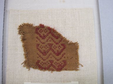 Coastal Wari. <em>Textile Fragment, undetermined</em>, 600-1000 C.E. Cotton, camelid fiber, 2 1/4 × 2 in. (5.7 × 5.1 cm). Brooklyn Museum, Gift of Adelaide Goan, 64.114.51 (Photo: , CUR.64.114.51_view01.jpg)