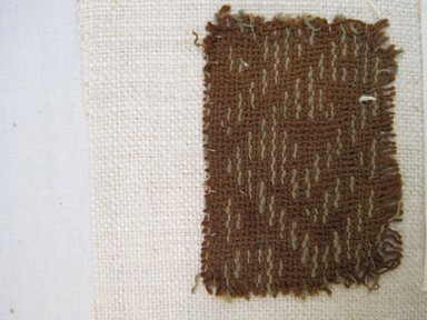  <em>Textile Fragment</em>, 1000-1700. Cotton, 1 1/2 × 2 in. (3.8 × 5.1 cm). Brooklyn Museum, Gift of Adelaide Goan, 64.114.52 (Photo: , CUR.64.114.52_view01.jpg)