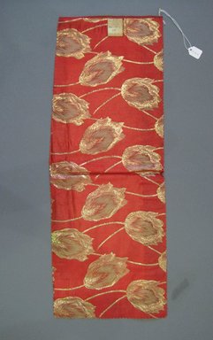 Onondaga Silk Company, Inc. (1925-1981). <em>Textile Swatches</em>, 1948-1959. Silk, metal, 23 1/2 x 8 1/2 in. (59.7 x 21.6 cm). Brooklyn Museum, Gift of the Onondaga Silk Company, 64.130.111 (Photo: Brooklyn Museum, CUR.64.130.111.jpg)