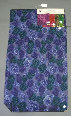 Onondaga Silk Company, Inc. (1925-1981). <em>Textile Swatches</em>, 1948-1959. Silk, a: 42 x 23 3/4 in. (106.7 x 60.3 cm). Brooklyn Museum, Gift of the Onondaga Silk Company, 64.130.153a-e (Photo: Brooklyn Museum, CUR.64.130.153a-e.jpg)