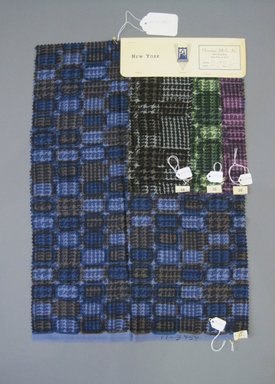 Onondaga Silk Company, Inc. (1925-1981). <em>Textile Swatches</em>, 1948-1959. Wool cotton blend, a: 21 1/2 x 15 in. (54.6 x 38.1 cm). Brooklyn Museum, Gift of the Onondaga Silk Company, 64.130.158a-d (Photo: Brooklyn Museum, CUR.64.130.158a-d.jpg)