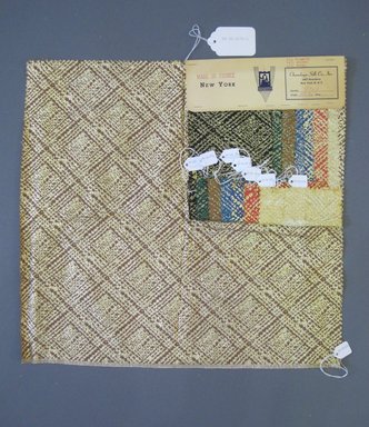 Onondaga Silk Company, Inc. (1925-1981). <em>Textile Swatches</em>, 1948-1959. 52% Poliamide, 26% acetate, 22% metal, a: 17 1/2 x 18 1/2 in. (44.5 x 47 cm). Brooklyn Museum, Gift of the Onondaga Silk Company, 64.130.167a-h (Photo: Brooklyn Museum, CUR.64.130.167a-h.jpg)