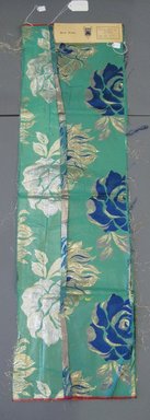 Onondaga Silk Company, Inc. (1925–1981). <em>Textile Swatches</em>, 1948–1959. Silk, possibly synthetic fiber, metal, a: 46 1/2 x 13 in. (118.1 x 33 cm). Brooklyn Museum, Gift of the Onondaga Silk Company, 64.130.178a-b (Photo: Brooklyn Museum, CUR.64.130.178a-b.jpg)