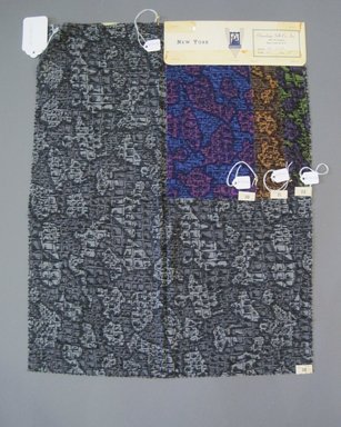 Onondaga Silk Company, Inc. (1925-1981). <em>Textile Swatches</em>, 1948-1959. Wool blend, a: 22 x 17 in. (55.9 x 43.2 cm). Brooklyn Museum, Gift of the Onondaga Silk Company, 64.130.212a-d (Photo: Brooklyn Museum, CUR.64.130.212a-d.jpg)
