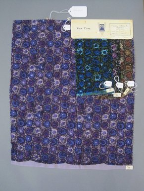 Onondaga Silk Company, Inc. (1925-1981). <em>Textile Swatches</em>, 1948-1959. Wool blend, a: 21 x 17 1/2 in. (53.3 x 44.5 cm). Brooklyn Museum, Gift of the Onondaga Silk Company, 64.130.215a-d (Photo: Brooklyn Museum, CUR.64.130.215a-d.jpg)