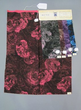 Onondaga Silk Company, Inc. (1925-1981). <em>Textile Swatches</em>, 1948-1959. Wool blend, a: 22 x 17 in. (55.9 x 43.2 cm). Brooklyn Museum, Gift of the Onondaga Silk Company, 64.130.221a-e (Photo: Brooklyn Museum, CUR.64.130.221a-e.jpg)
