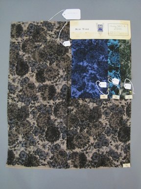 Onondaga Silk Company, Inc. (1925-1981). <em>Textile Swatches</em>, 1948-1959. Wool blend, a: 21 1/4 x 17 1/4 in. (54 x 43.8 cm). Brooklyn Museum, Gift of the Onondaga Silk Company, 64.130.224a-d (Photo: Brooklyn Museum, CUR.64.130.224a-d.jpg)